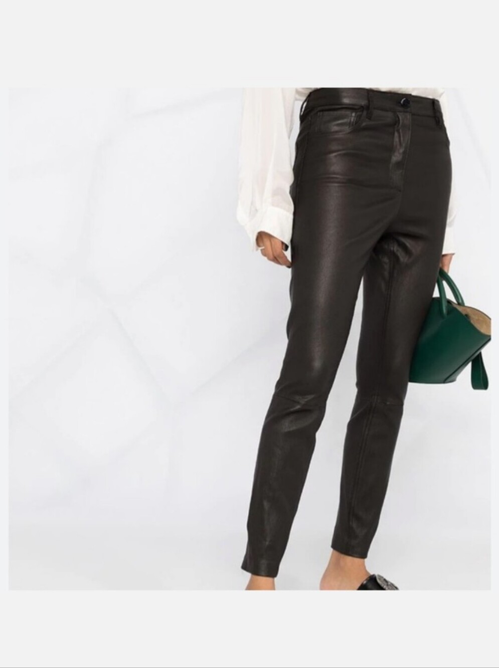 THEORY lambskin pants - size 6